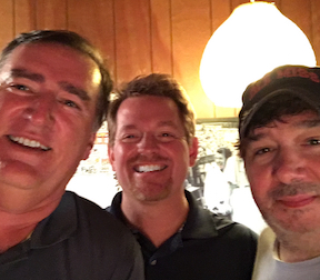 Hanging with friends Kent Moore and Jim Prince.